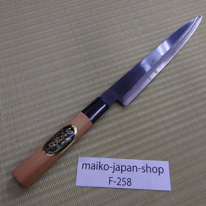 Sale! Tetsuhiro Japanese Yanagi Knife Black Blade Used Kitchen Japan Sasimi F-258