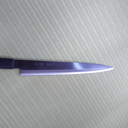 Sale! Yushun Japanese Yanagi Knife Black Blade Used Kitchen Sasimi Sushi F-259