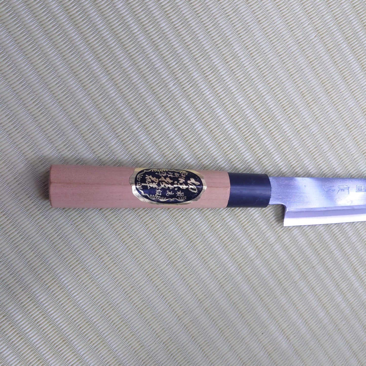 Sale! Yushun Japanese Yanagi Knife Black Blade Used Kitchen Sasimi Sushi F-259