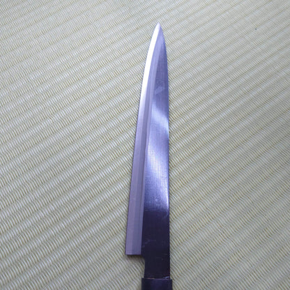 Sale! Yushun Japanese Yanagi Knife Black Blade Used Kitchen Sasimi Sushi F-259