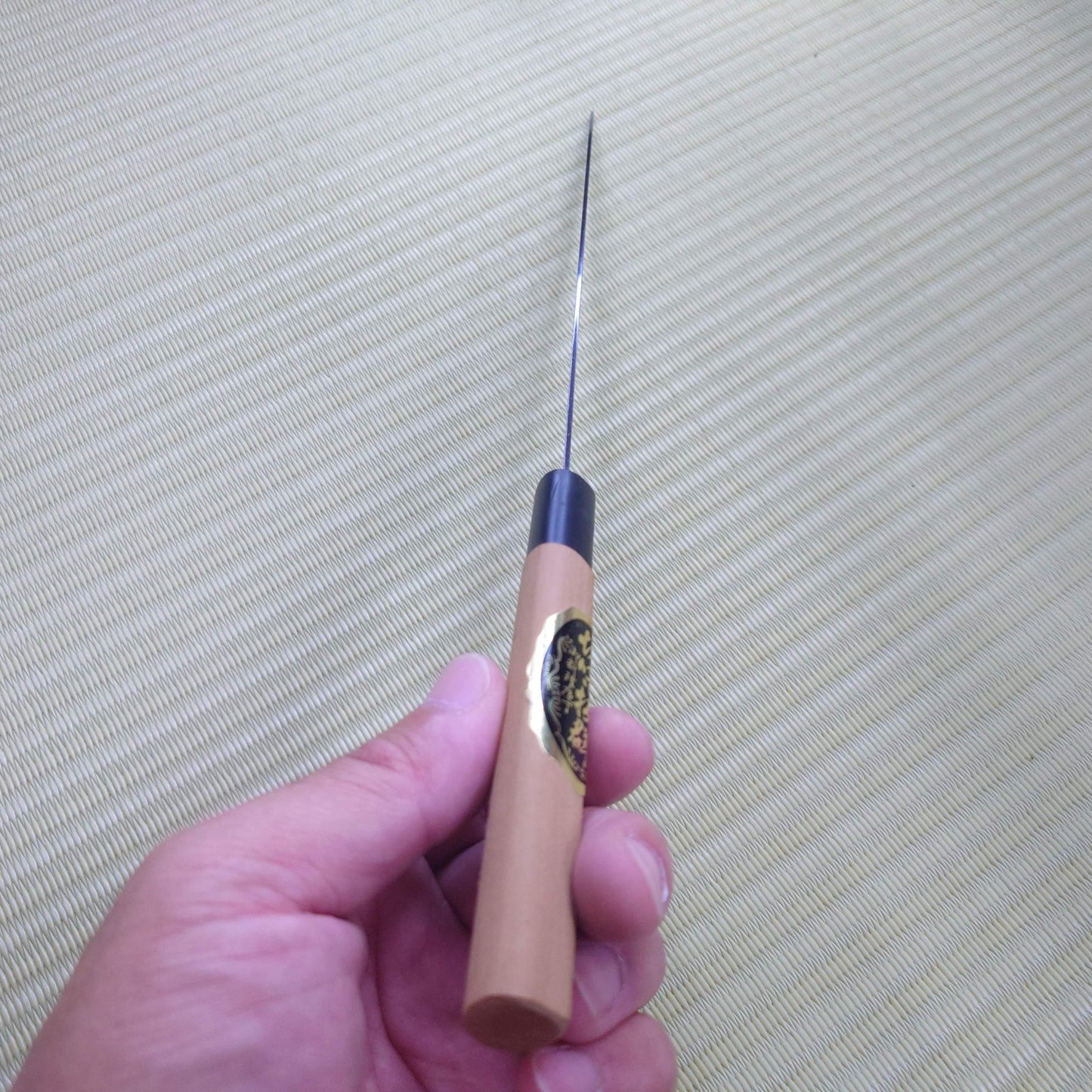 Sale! Yushun Japanese Yanagi Knife Black Blade Used Kitchen Sasimi Sushi F-259