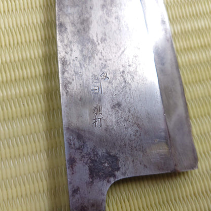 Sale! Tsuneyoshi Japanese Used Deba Kitchen Knife Black Blade Sasimi Sushi F-268