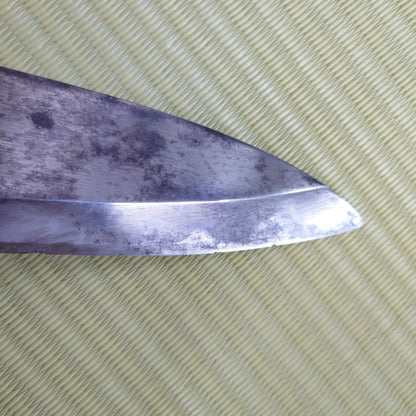 Sale! Tsuneyoshi Japanese Used Deba Kitchen Knife Black Blade Sasimi Sushi F-268