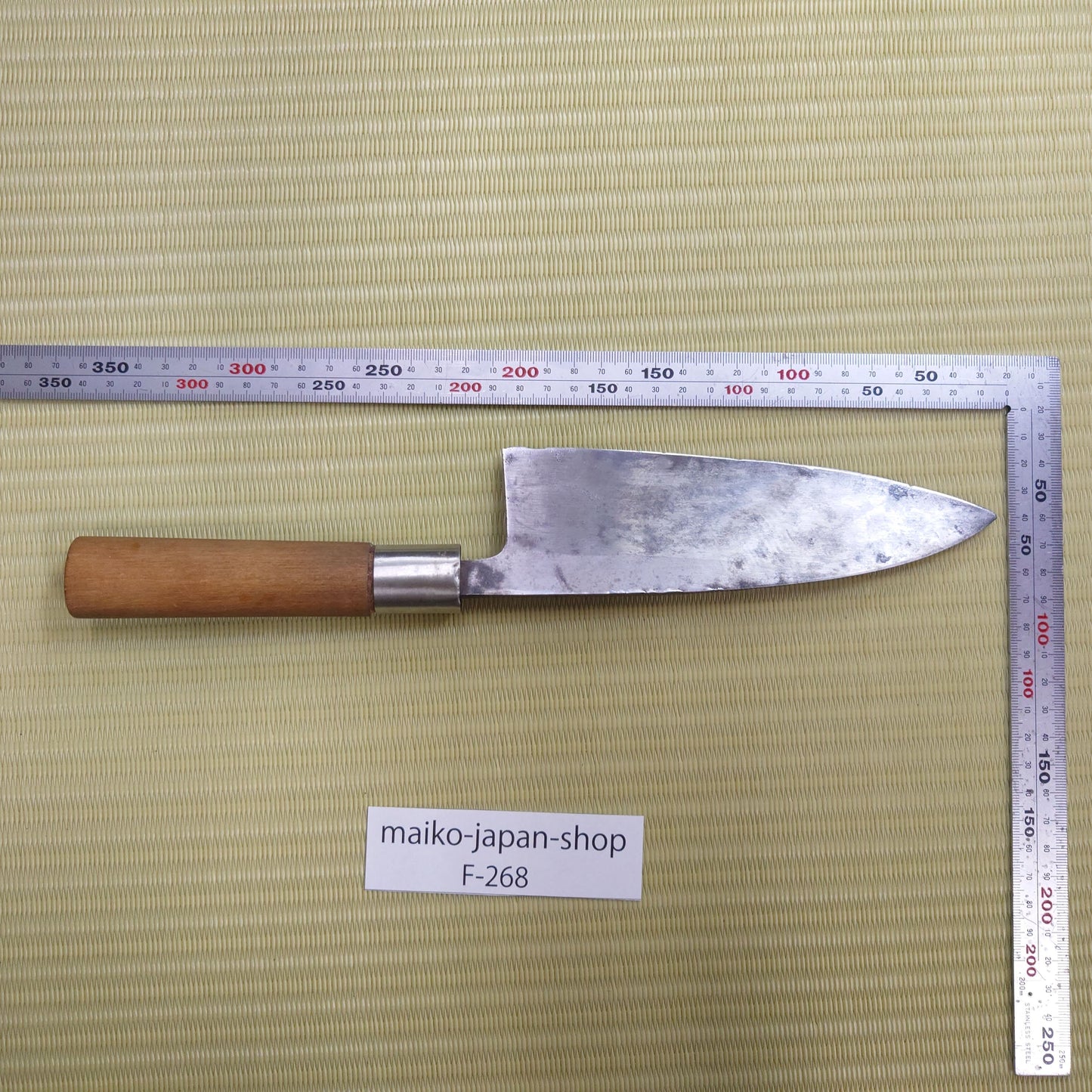 Sale! Tsuneyoshi Japanese Used Deba Kitchen Knife Black Blade Sasimi Sushi F-268