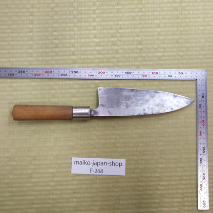 Sale! Tsuneyoshi Japanese Used Deba Kitchen Knife Black Blade Sasimi Sushi F-268