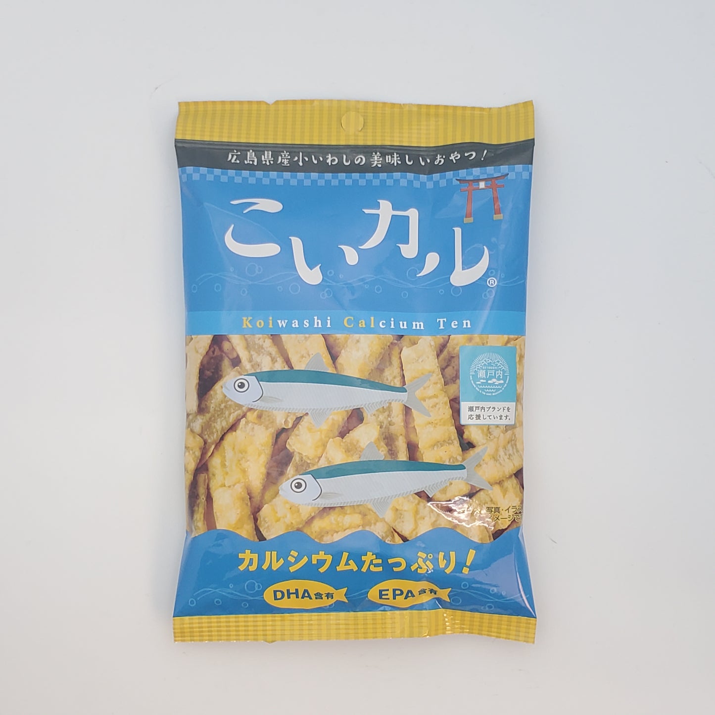 Koikaru Japanese Crispy Sardine Tempra Snack 30g x 3pcs from Hiroshima Japan