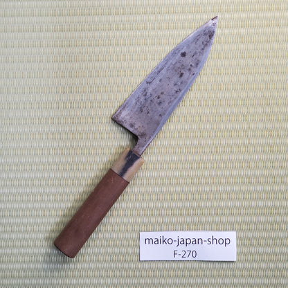 Kyuuji Deba Japanese Used Kitchen Knife 150mm Single Bevel Sushi Sashimi F-270