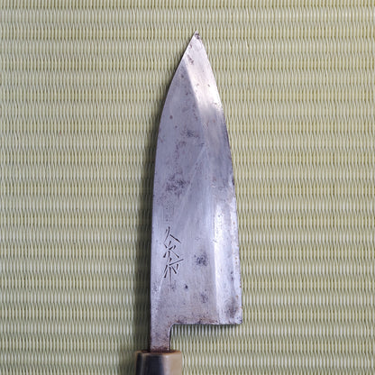 Kyuuji Deba Japanese Used Kitchen Knife 150mm Single Bevel Sushi Sashimi F-270