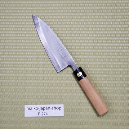 Rale! Left-Handed Kikuichi Used Deba Knife 155mm Sharpened Made in Japan F-274