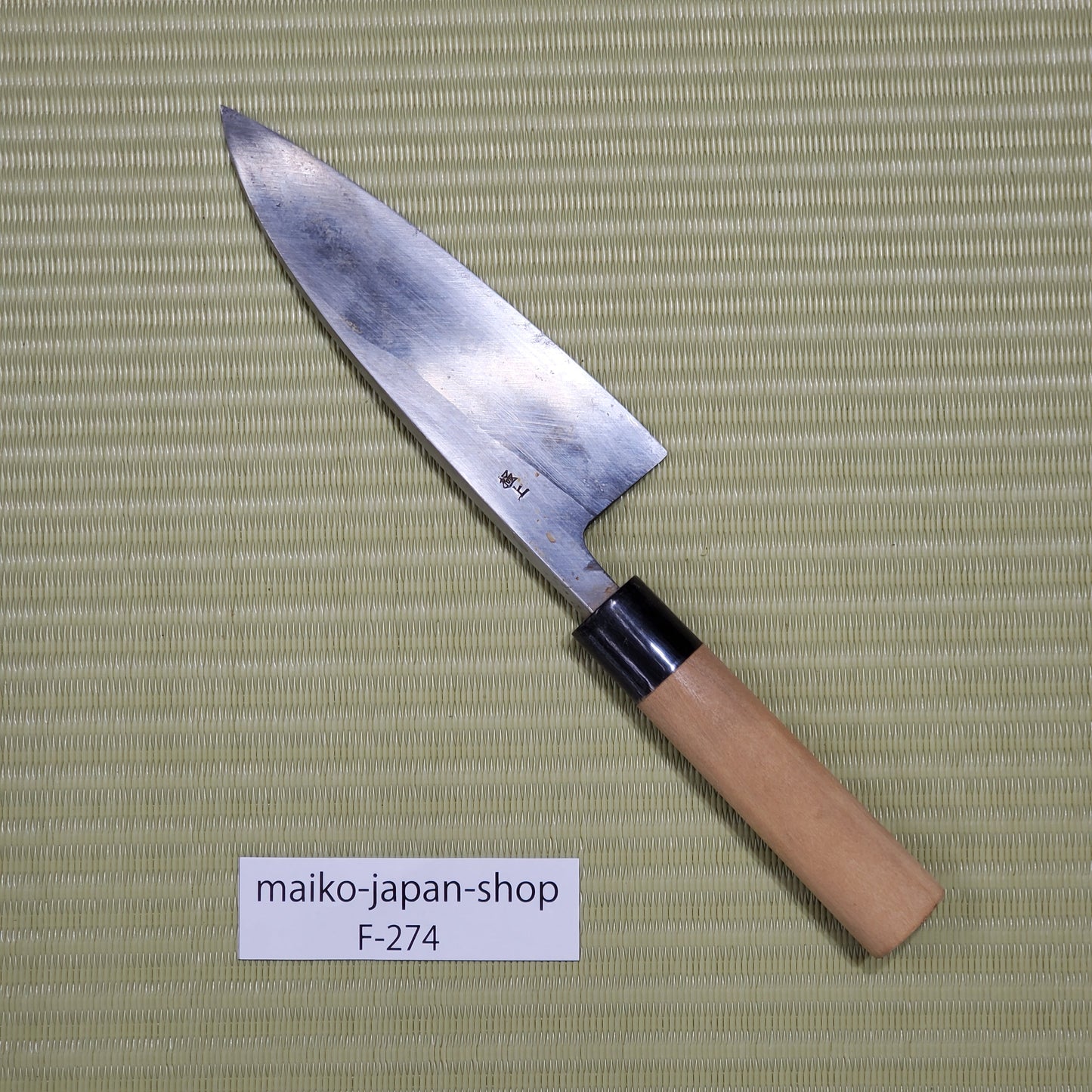 Rale! Left-Handed Kikuichi Used Deba Knife 155mm Sharpened Made in Japan F-274