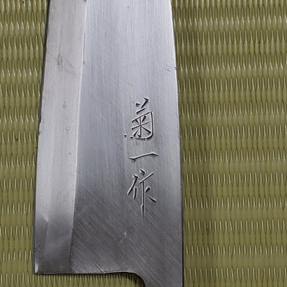 Rale! Left-Handed Kikuichi Used Deba Knife 155mm Sharpened Made in Japan F-274