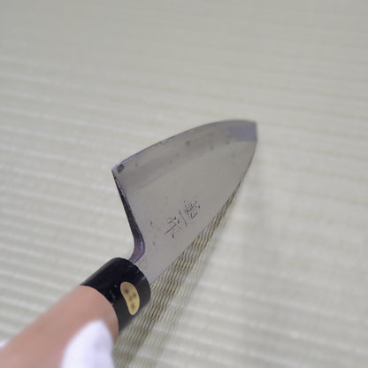 Rale! Left-Handed Kikuichi Used Deba Knife 155mm Sharpened Made in Japan F-274