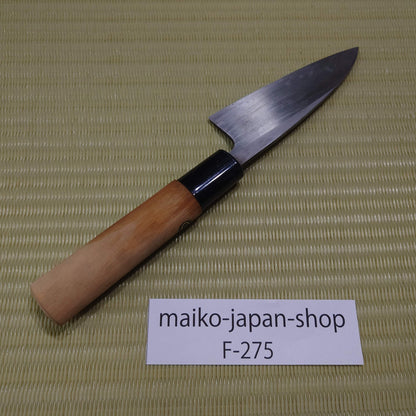Japanese Deba Ajikiri Knife 105mm Compact Size Hammered Single Bevel F-275