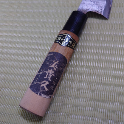 Japanese Deba Ajikiri Knife 105mm Compact Size Hammered Single Bevel F-275