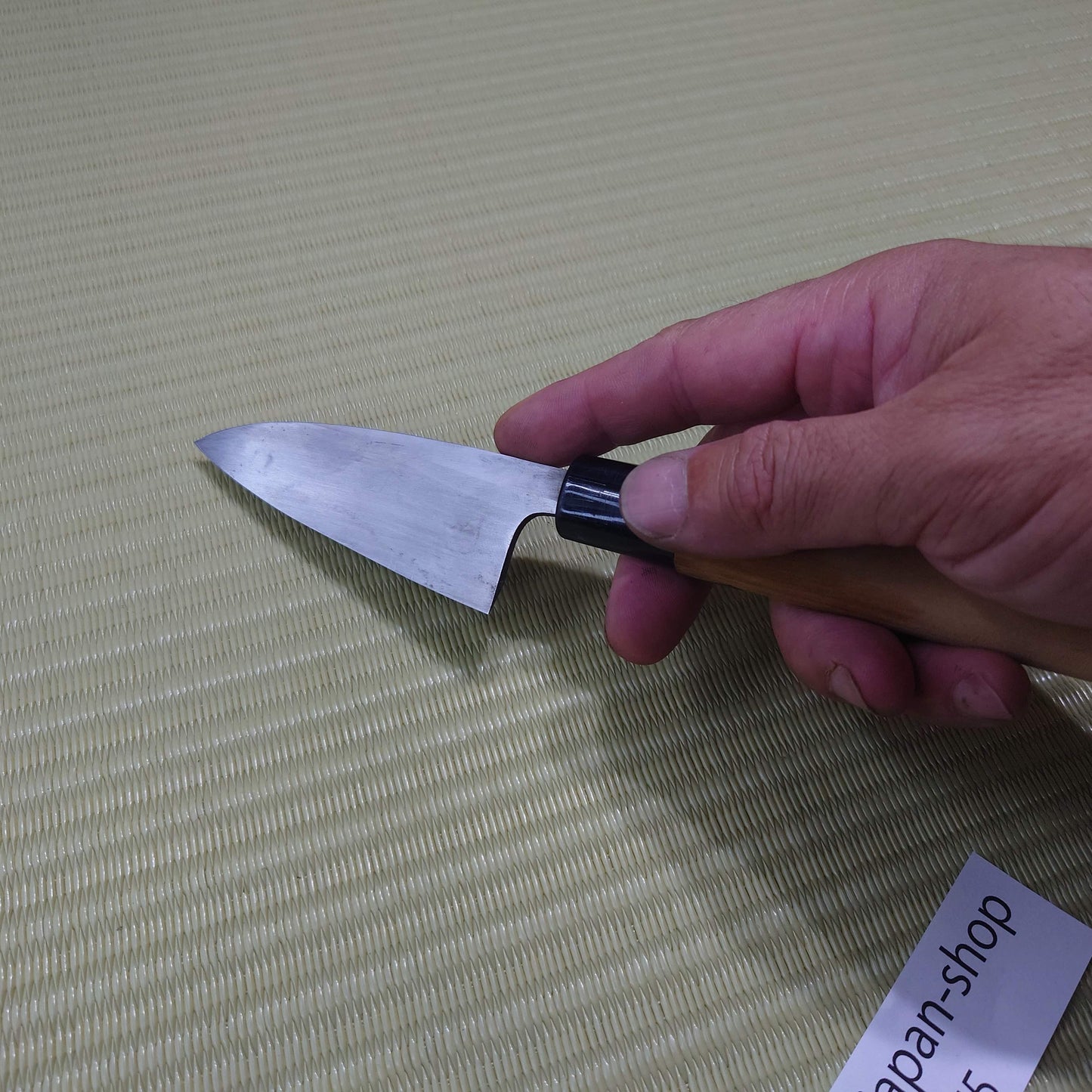 Japanese Deba Ajikiri Knife 105mm Compact Size Hammered Single Bevel F-275