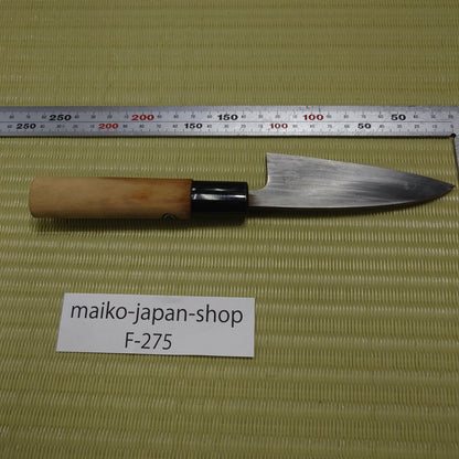 Japanese Deba Ajikiri Knife 105mm Compact Size Hammered Single Bevel F-275