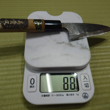 Japanese Deba Ajikiri Knife 105mm Compact Size Hammered Single Bevel F-275
