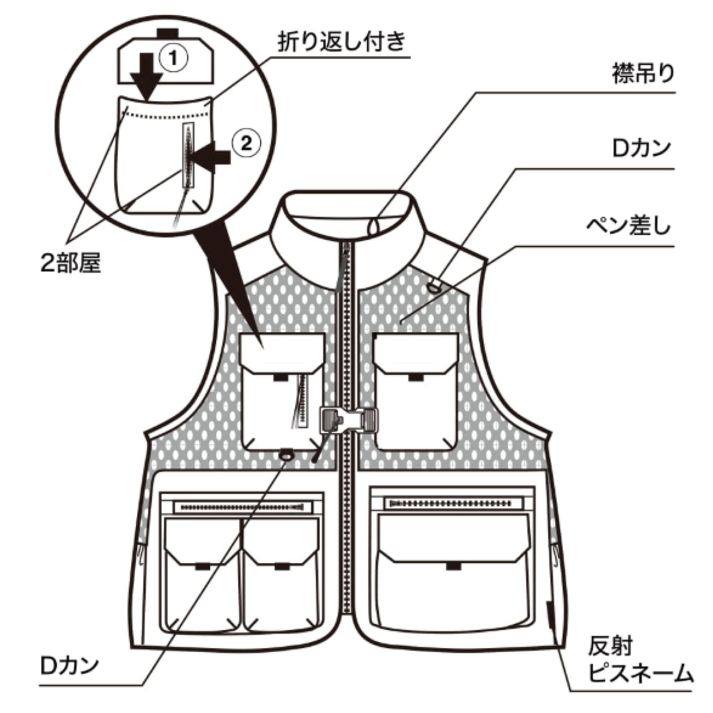 Lightweight Multi-Pocket Fishing Vest for Fly Fishing & Outdoor Use