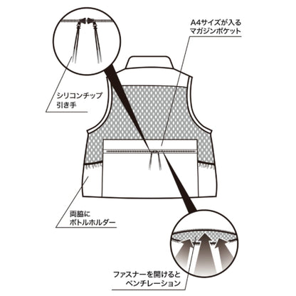 Lightweight Multi-Pocket Fishing Vest for Fly Fishing & Outdoor Use