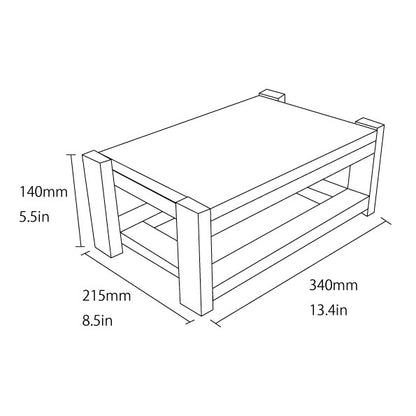 Tatami Japanese Display Stand Walnut Finish Red Edge Collection Nendoroid