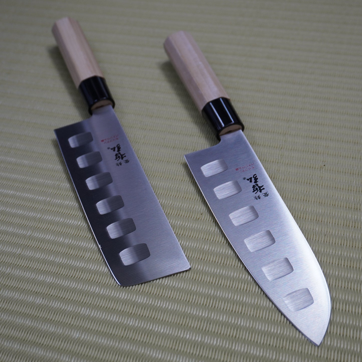 Rare! Tetsuhiro Nakiri & Santoku Knife Set 165/170mm Kiryu Kogyo Japan F-285