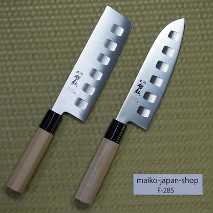 Rare! Tetsuhiro Nakiri & Santoku Knife Set 165/170mm Kiryu Kogyo Japan F-285