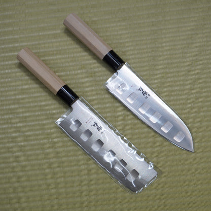 Rare! Tetsuhiro Nakiri & Santoku Knife Set 165/170mm Kiryu Kogyo Japan F-285