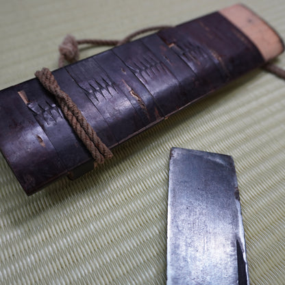 Sale! Vintage Japanese Nata Machete 170mm Single Bevel Blade with Sheath F-287