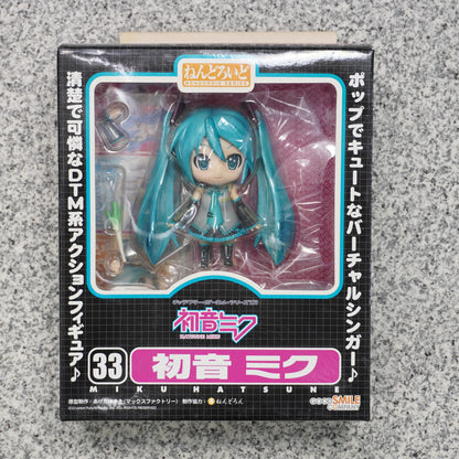 Nendoroid 33 Hatsune Miku Action Figure w/ Leek - Cute Pop Style Used P-115