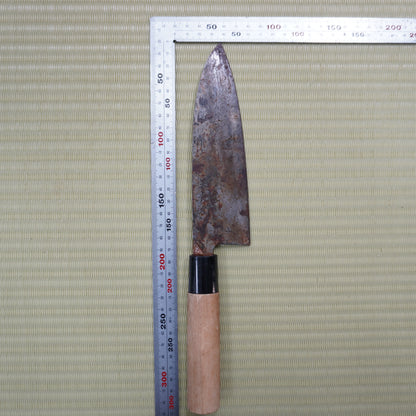 Japanese Vintage Knife Lot x4 Junk Used Kitchen Japan Sushi F-294