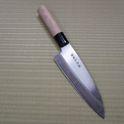 Noshu Masamune Japanese Used Deba Knife 155mm Vintage Lightweight Sushi F-299