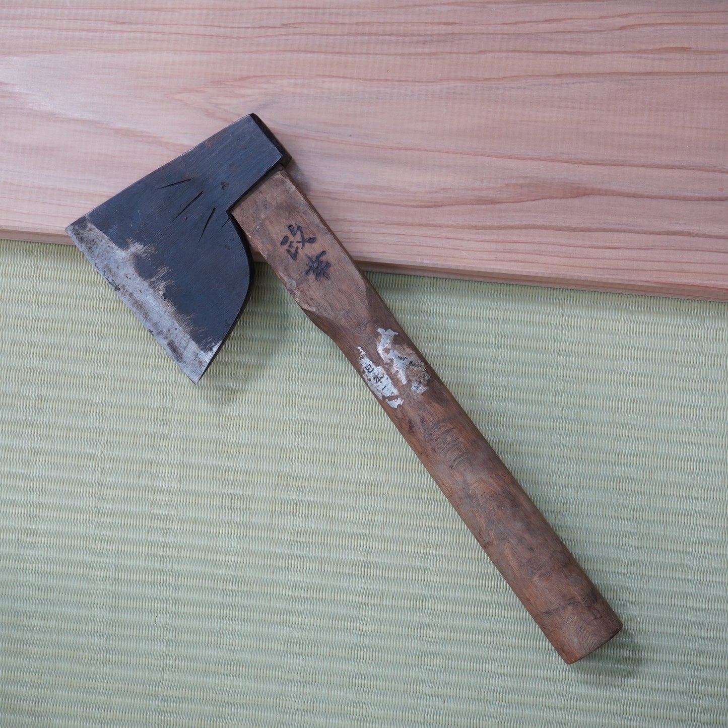 Vintage Japanese Axe Double Edge 120mm Blade 380mm Long F-300