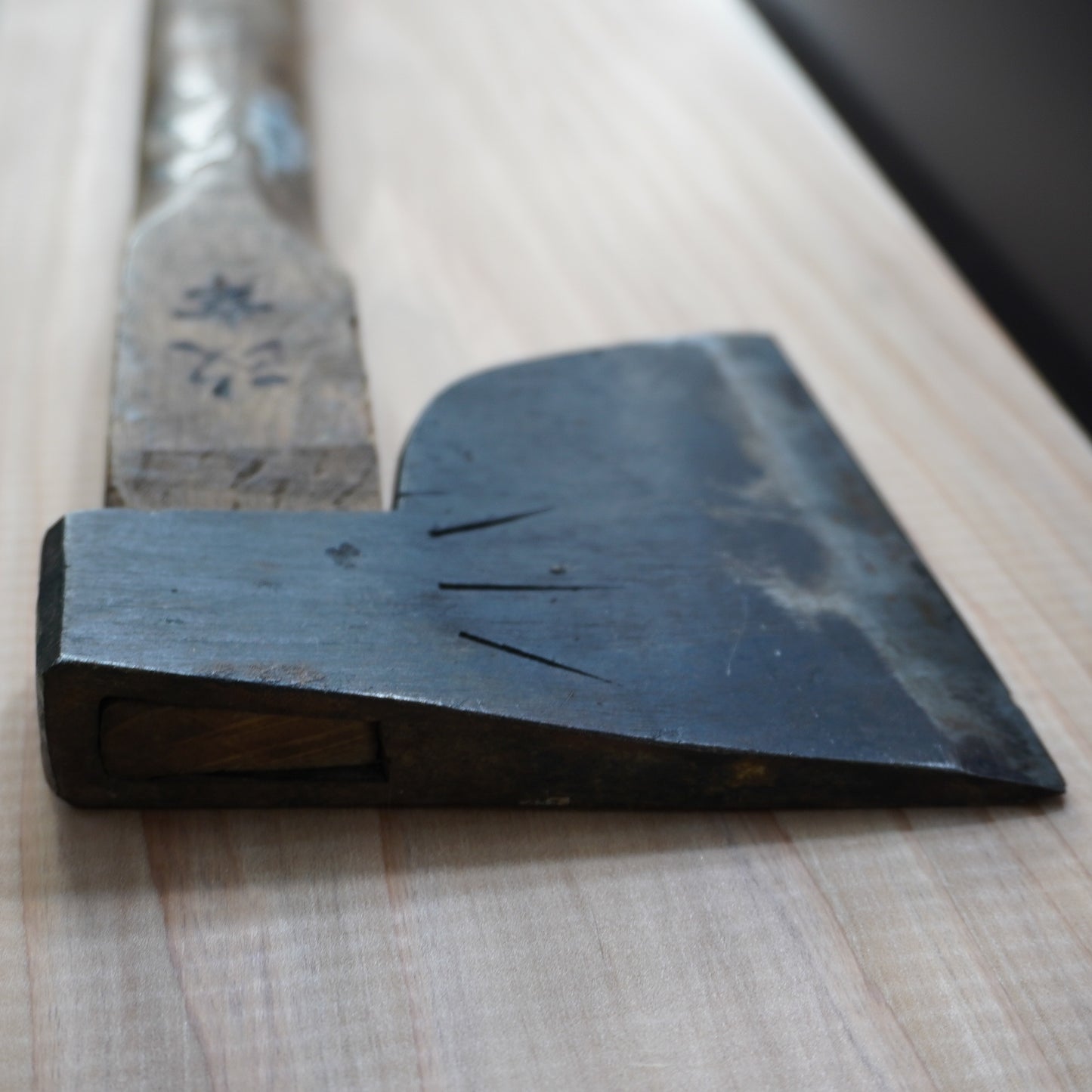 Vintage Japanese Axe Double Edge 120mm Blade 380mm Long F-300