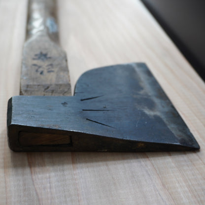 Vintage Japanese Axe Double Edge 120mm Blade 380mm Long F-300