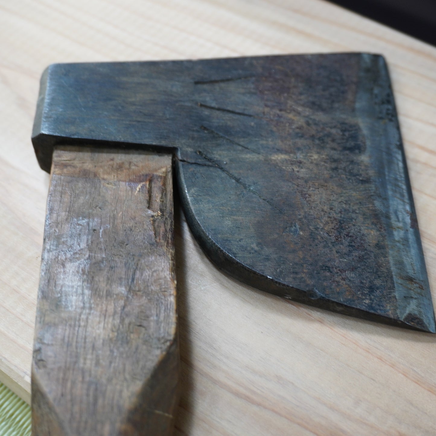 Vintage Japanese Axe Double Edge 120mm Blade 380mm Long F-300