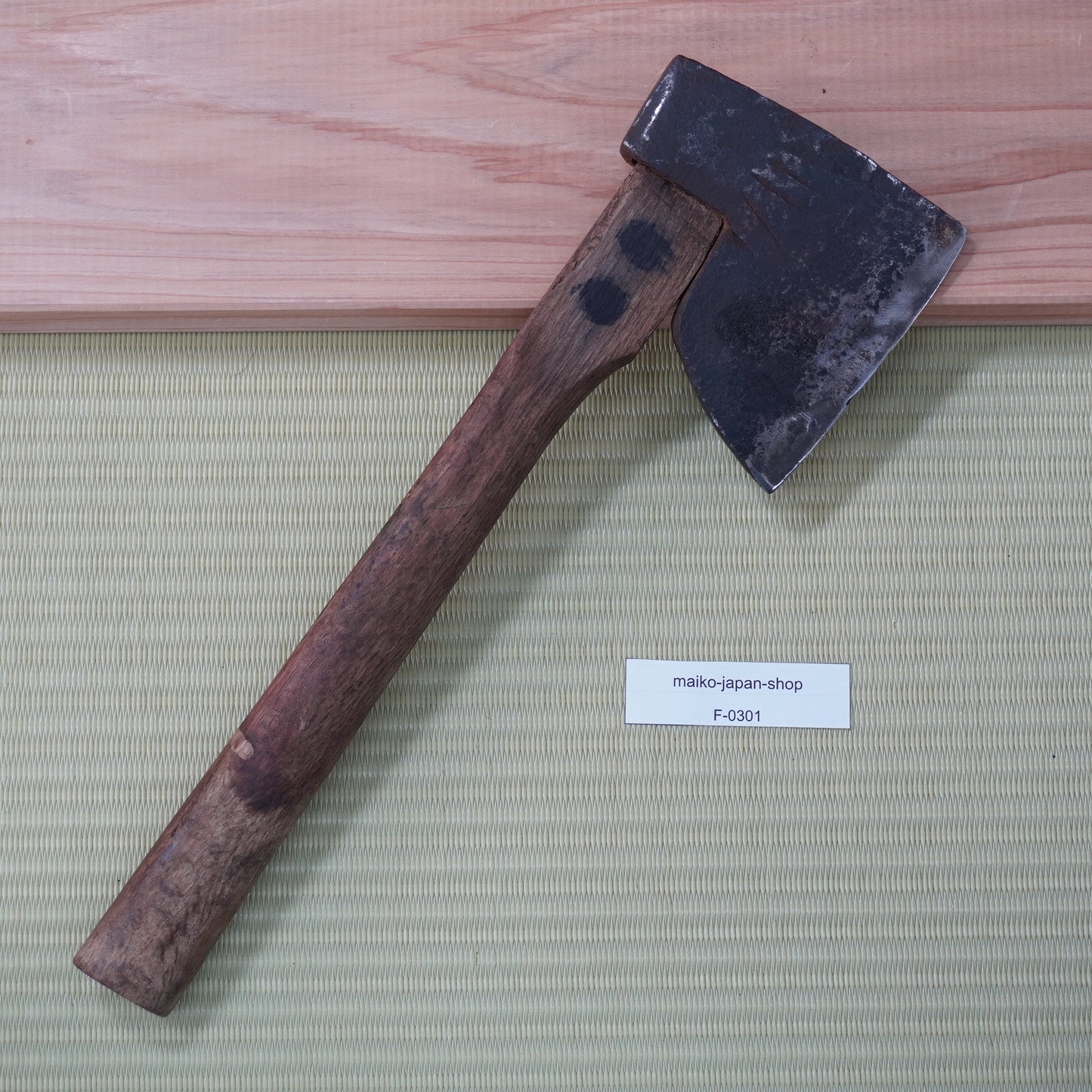 Vintage Japanese Axe Double Edge 115mm Blade 370mm Long F-301