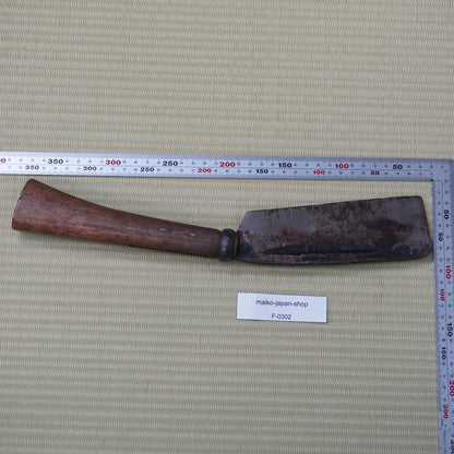 Vintage Japanese Nata Knife 160mm Single Bevel for Camping F-302