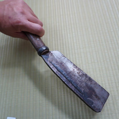 Vintage Japanese Nata Knife 160mm Single Bevel for Camping F-302