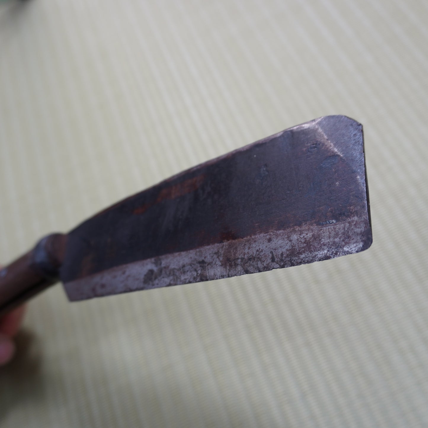 Vintage Japanese Nata Knife 160mm Single Bevel for Camping F-302