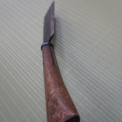 Vintage Japanese Nata Knife 160mm Single Bevel for Camping F-302