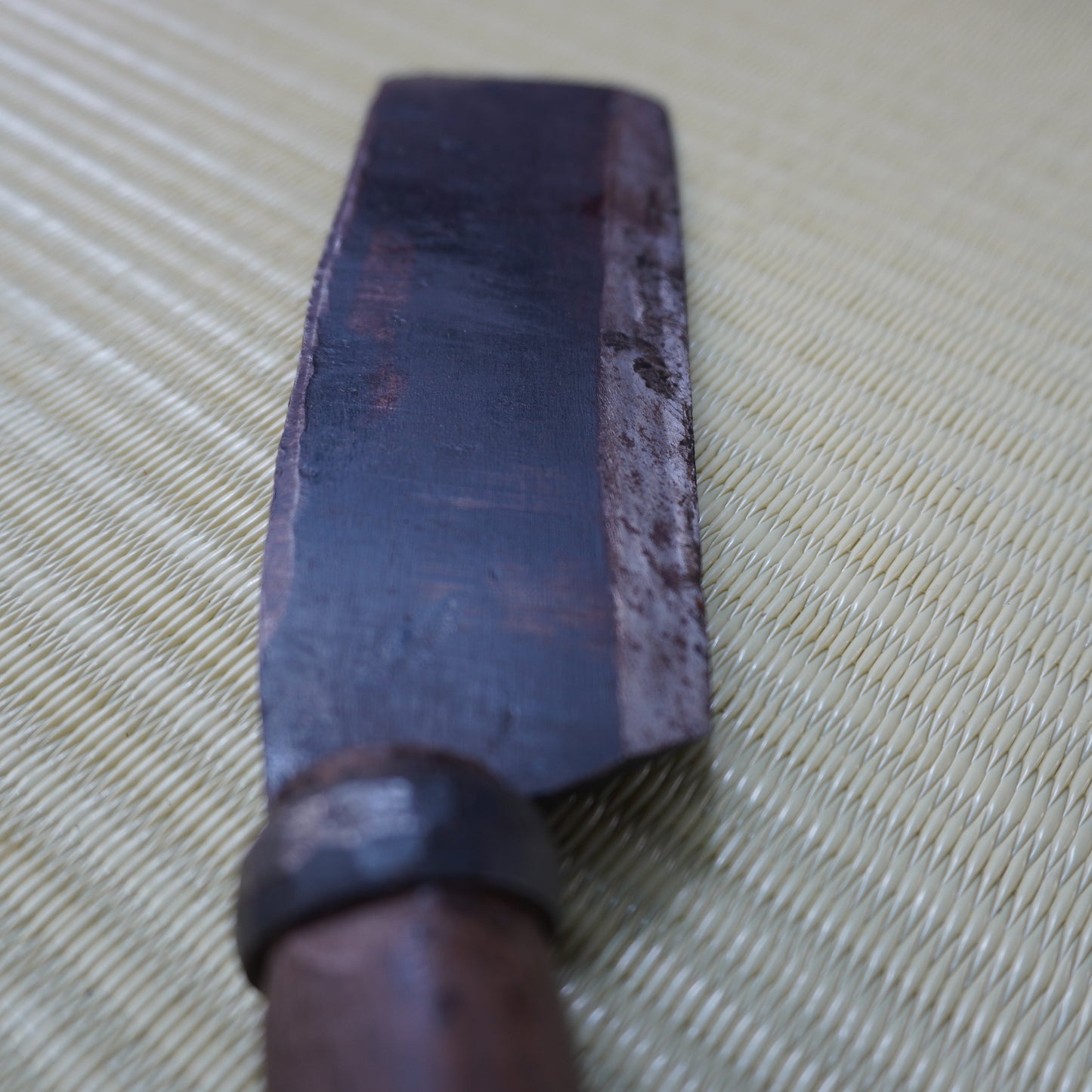 Vintage Japanese Nata Knife 160mm Single Bevel for Camping F-302