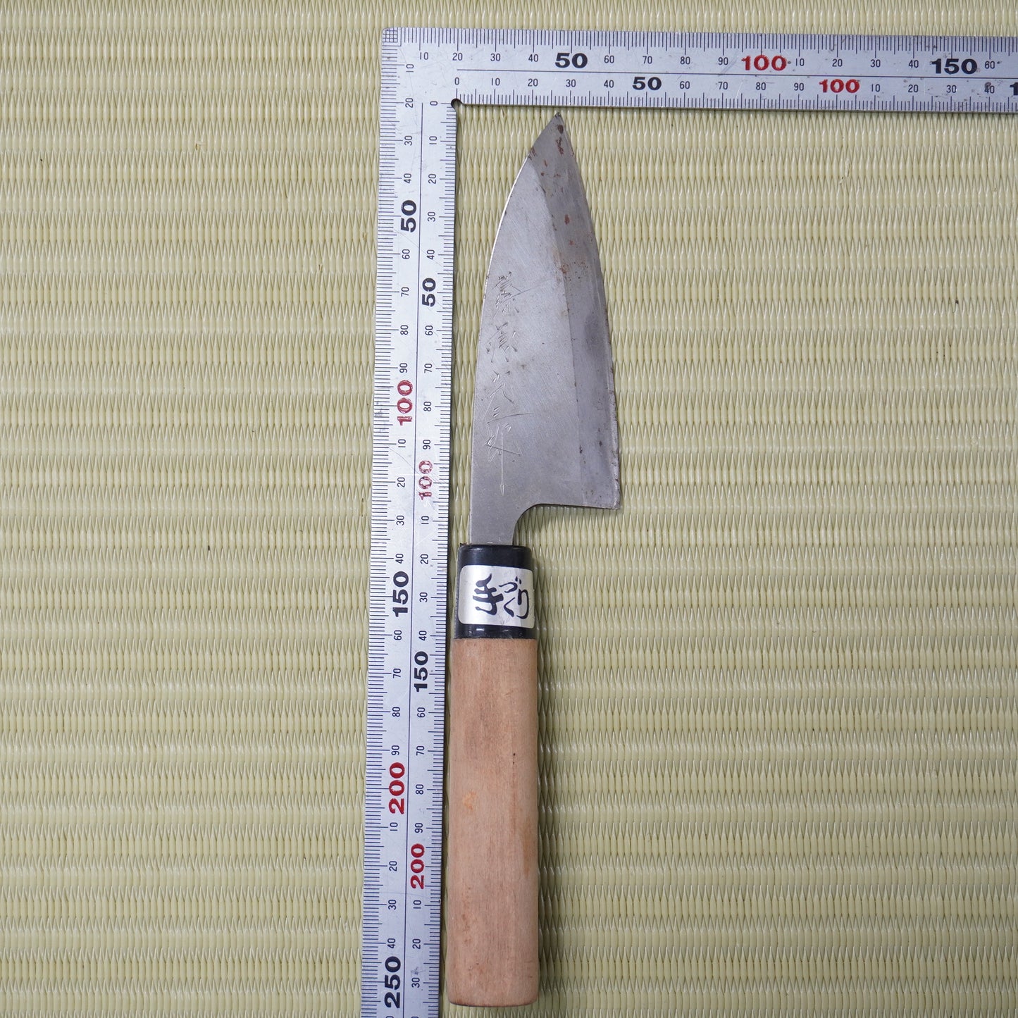 Sale! 3pc Japanese Vintage Knife Set Lightweight Santoku Deba Signed Sushi F-308