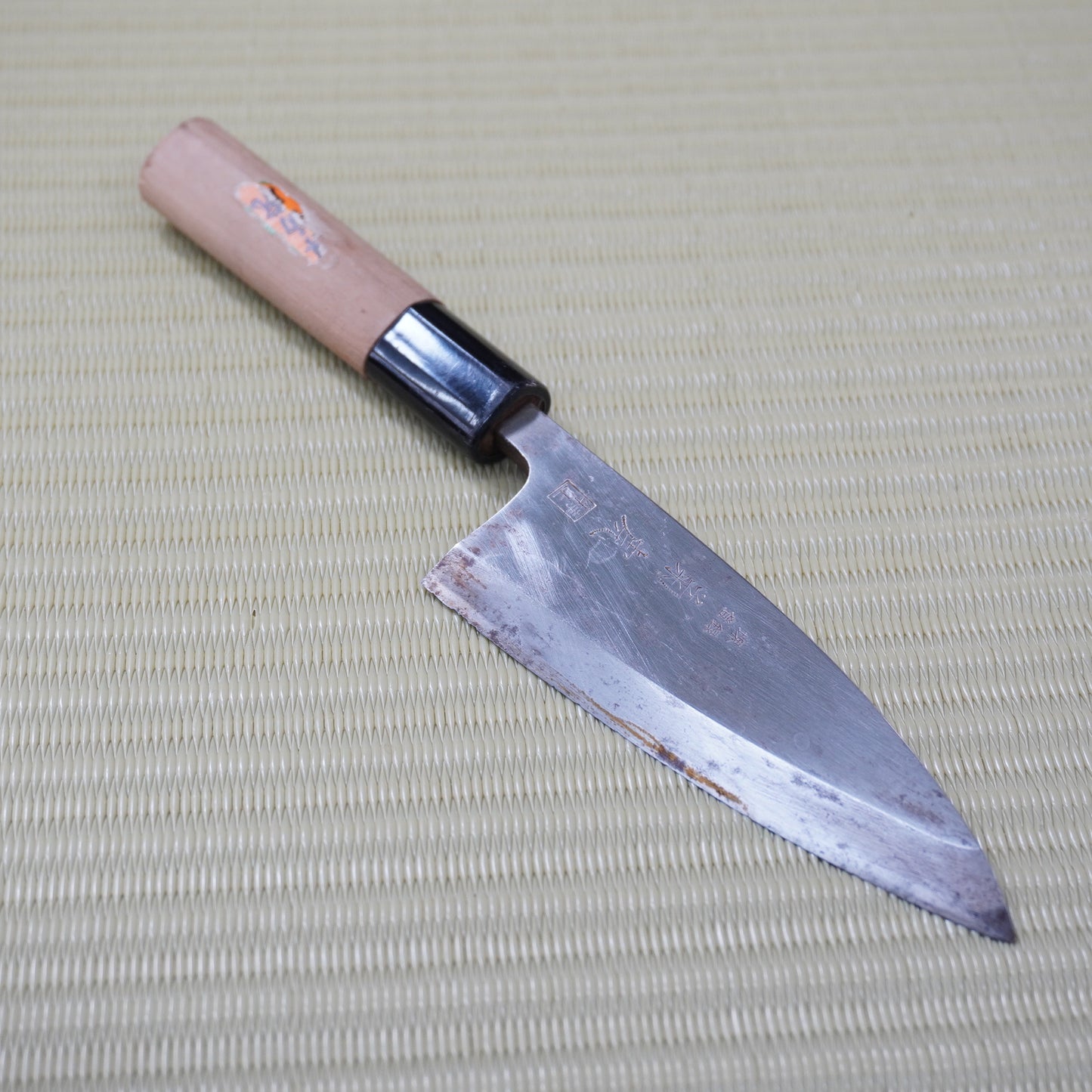 Sakai Kikutora Deba Knife 125mm Signed Vintage Lightweight Japan Blade F-316