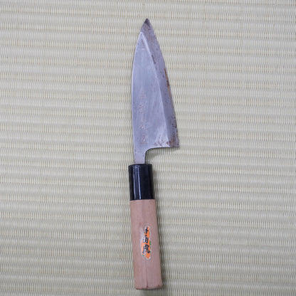 Sakai Kikutora Deba Knife 125mm Signed Vintage Lightweight Japan Blade F-316