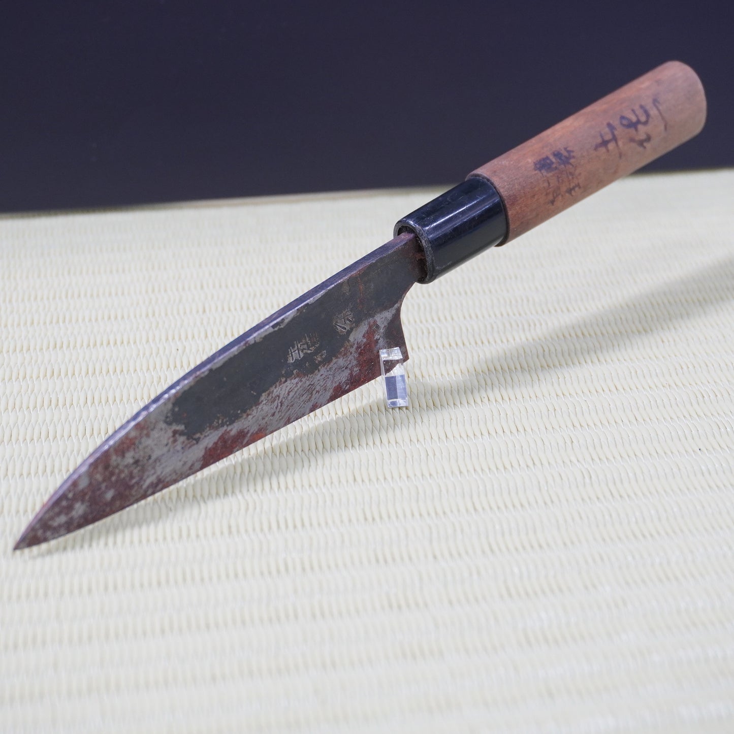 Tosaichi Petty Knife 120mm Blue #1 Steel Signed Japan Vintage Lightweight F-322