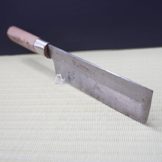 Sakai Tamashiki Nakiri Knife 175mm Signed Lightweight Vintage Japan F-323