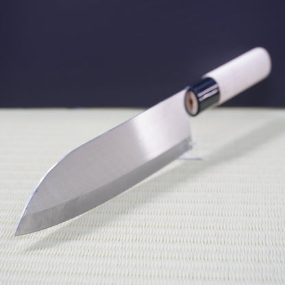 Noshu Kanemori Santoku Knife 170mm Signed Japan Lightweight Excellent F-324