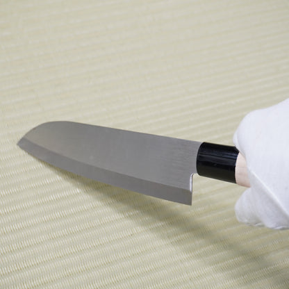 Noshu Kanemori Santoku Knife 170mm Signed Japan Lightweight Excellent F-324