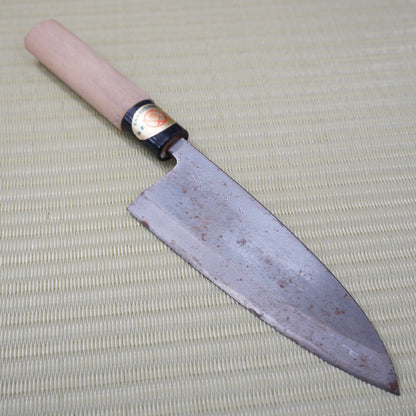 Sakai Kanefusa Deba Knife 155mm Signed Vintage Japanese High-Quality Blade F-325