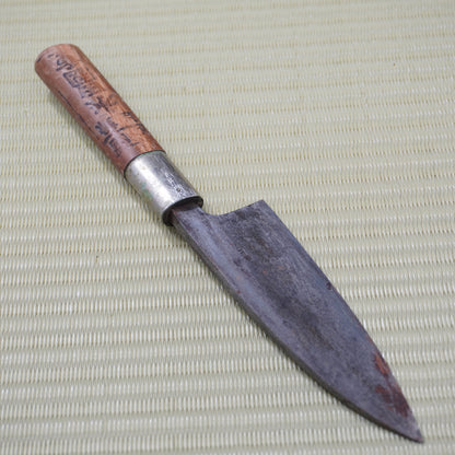 Mizuta Kunishige Deba Knife 130mm Signed Japan High Quality Easy to Use F-332